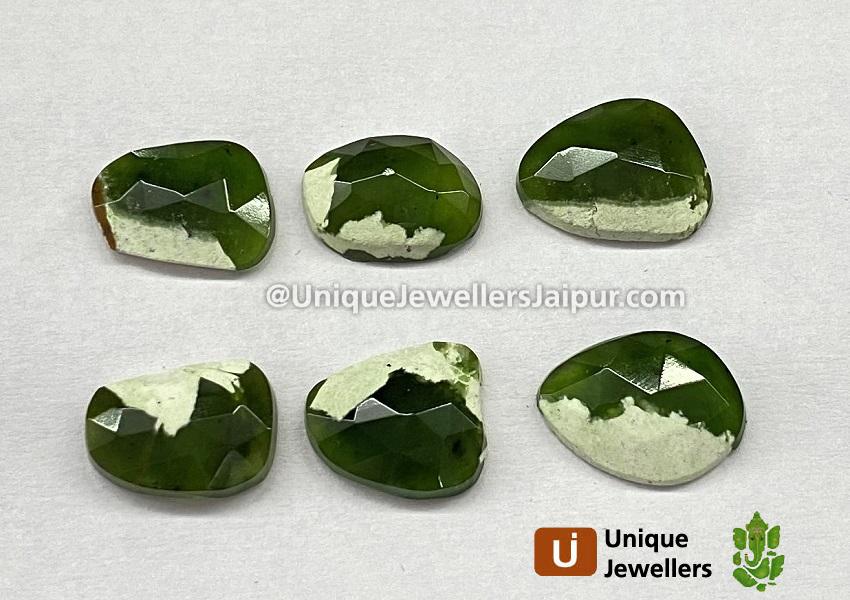 Chrome Chalcedony Rose Cut Slices